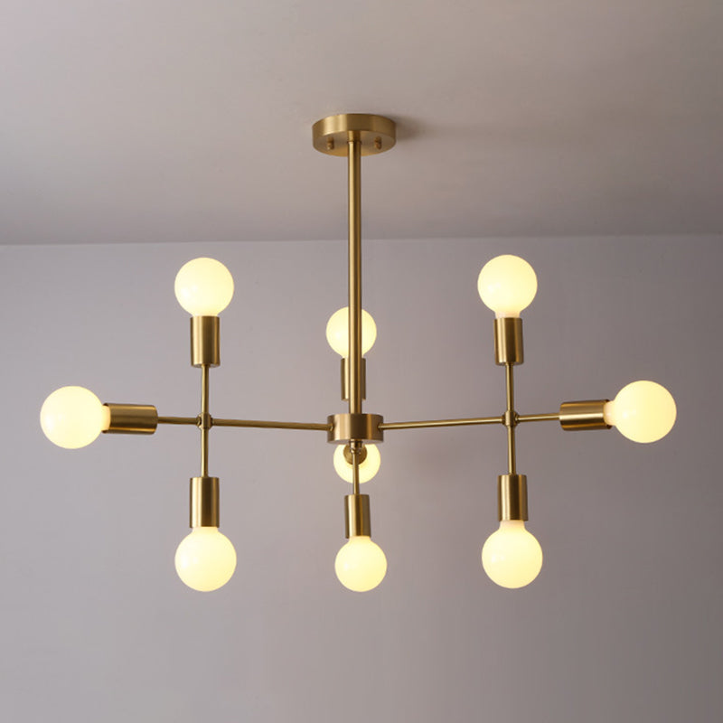 Lampade per lampadari radiali di semplicità moderna Lampade a sospensione in vetro per il ristorante