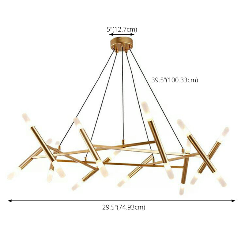 Postmoderne burst kroonluchter hanglamp acryl suspensie hanger licht voor woonkamer