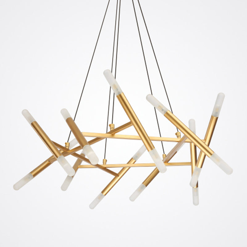 Postmoderne burst kroonluchter hanglamp acryl suspensie hanger licht voor woonkamer