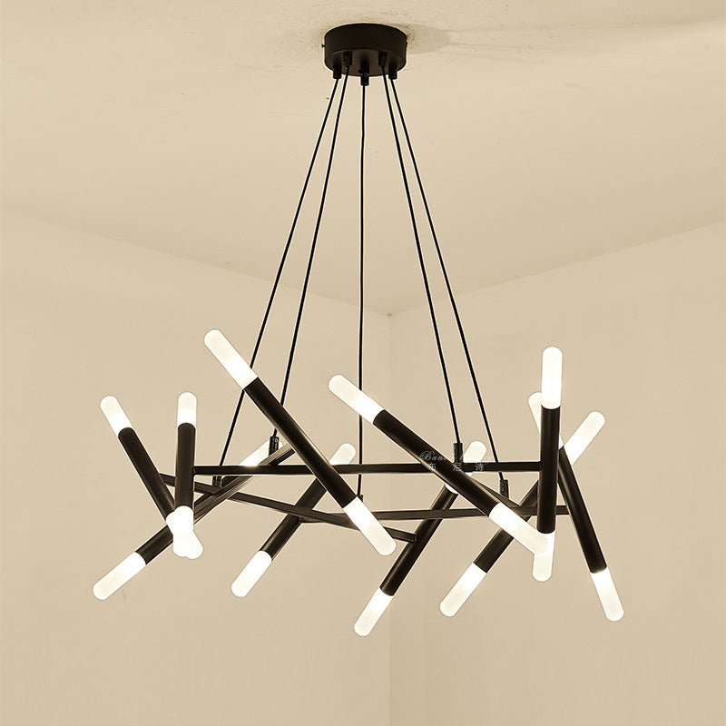 Postmoderne burst kroonluchter hanglamp acryl suspensie hanger licht voor woonkamer