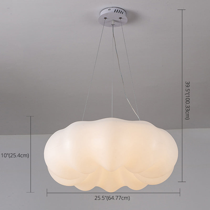 Nordic Minimalist Cloud Chandelier Lamp Resin Hanging Pendant Lights for Living Room