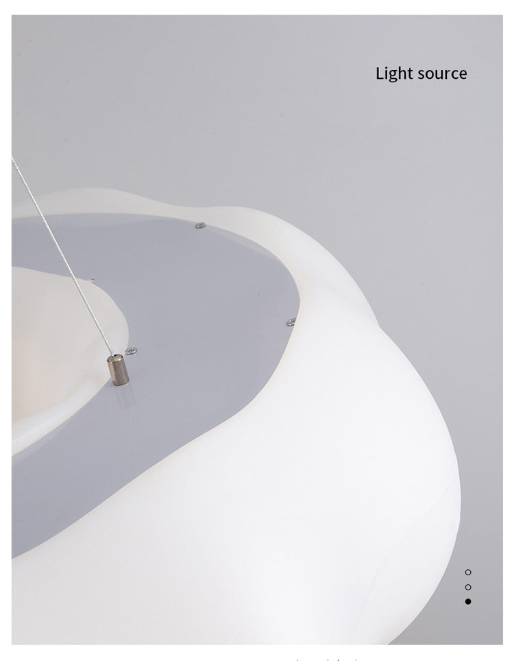 Nordic Minimalist Cloud Chandelier Lamp Resin Hanging Pendant Lights for Living Room