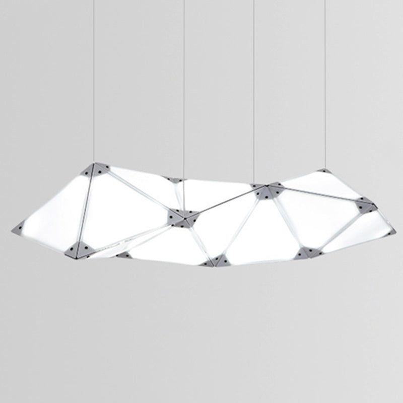 Postmodern Geometric Suspended Lighting Fixture Metallic Pendant Lighting Fixtures for Restaurant