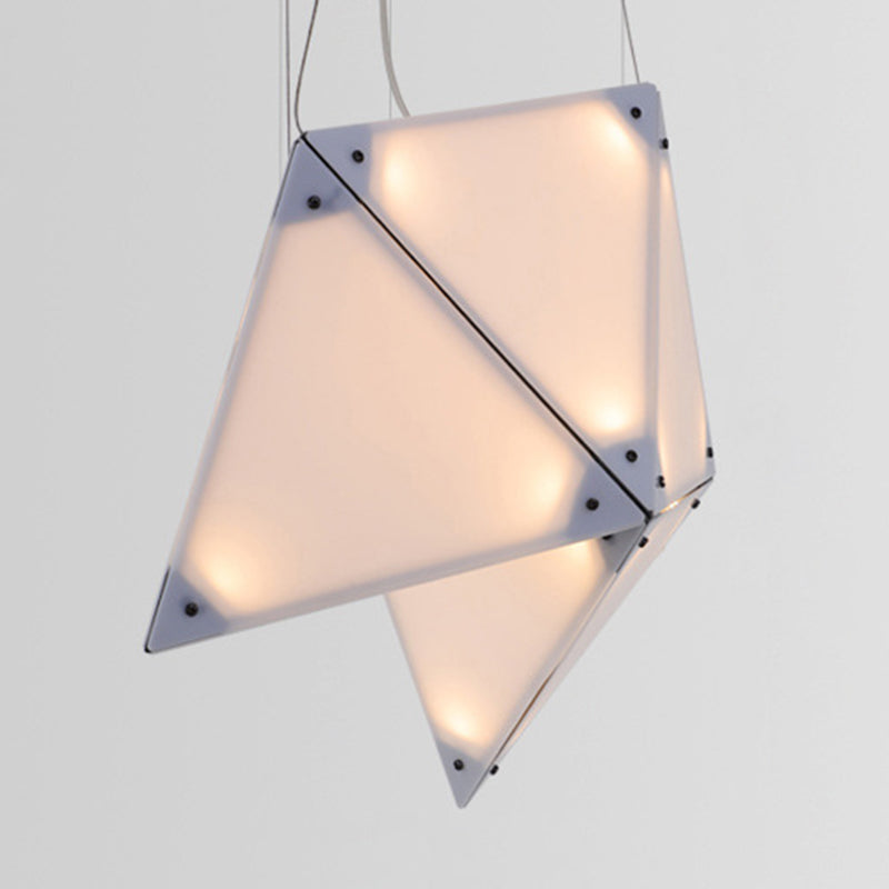 Postmodern Geometric Suspended Lighting Fixture Metallic Pendant Lighting Fixtures for Restaurant