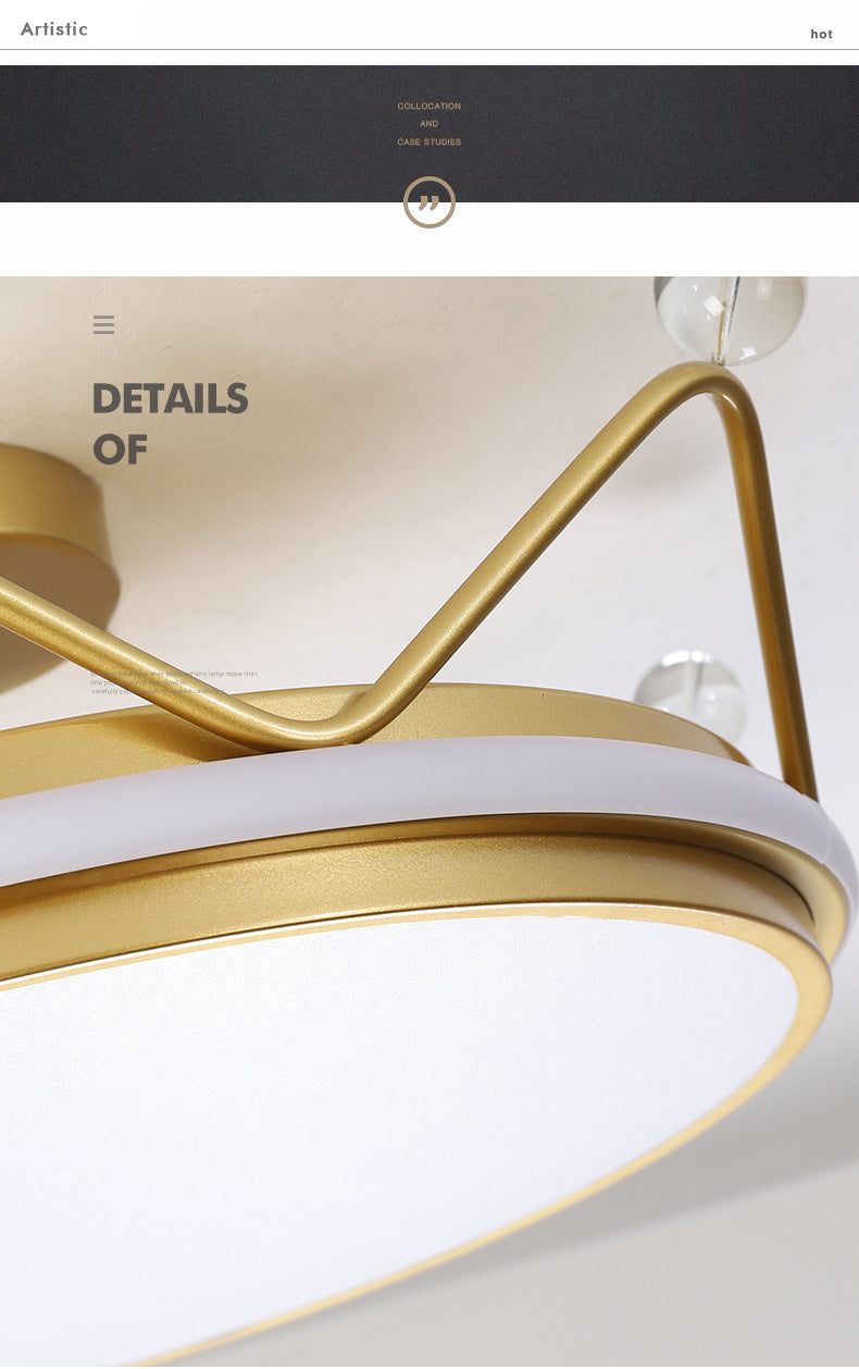 Corona semifulto monte leggero macaron nordico macarfull a soffitto metallico per la camera da letto per bambini