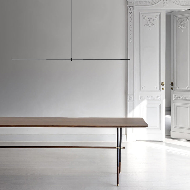 Slim Island Lighting Fixtures Metal Modern Simplicity Island Lighting Ideas for Restaurant