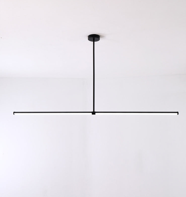 Slim Island Lighting Fixtures Metal Modern Simplicity Island Lighting Ideas for Restaurant