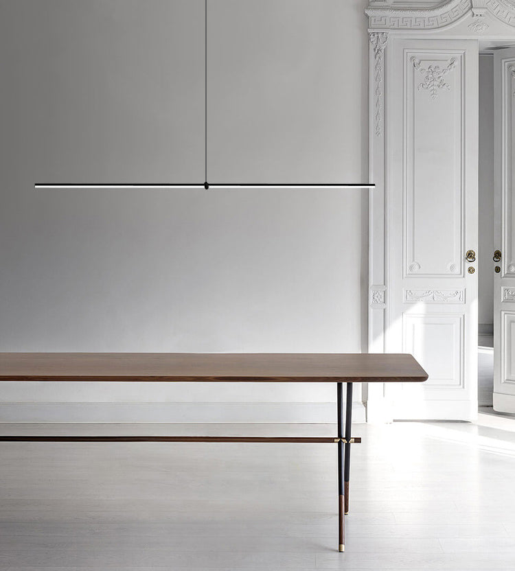 Slim Island Lighting Fixtures Metal Modern Simplicity Island Lighting Ideas for Restaurant