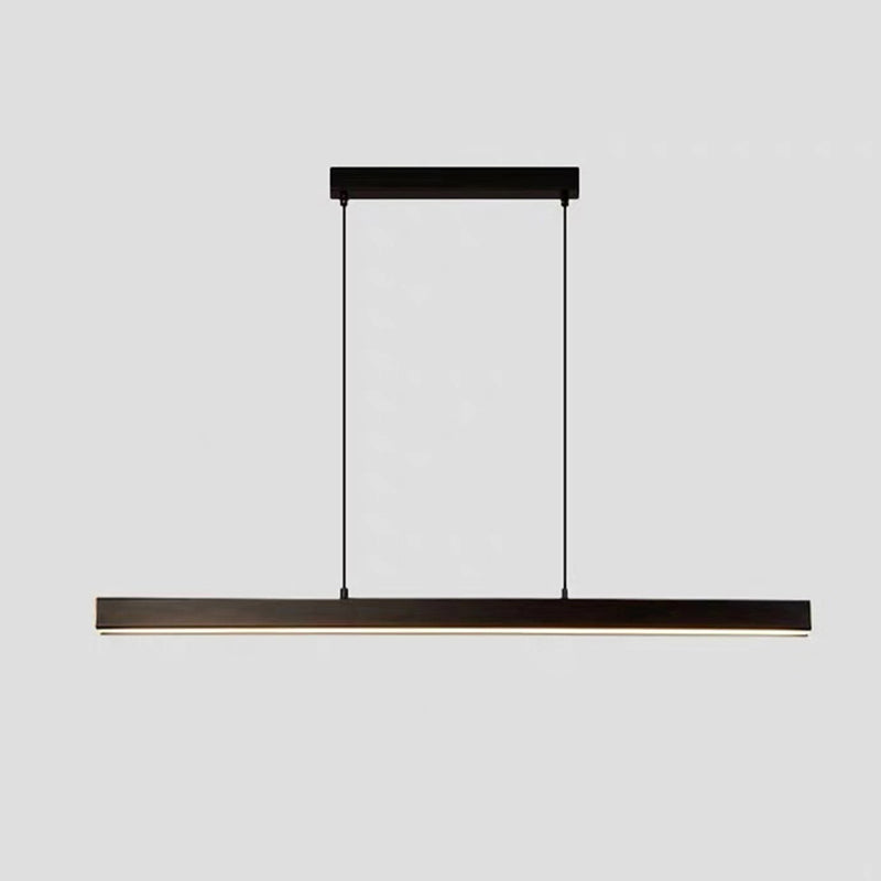 Linear Over Island Lighting Acrylic Modern Simplicity Hanging Island Lights for Restaurant