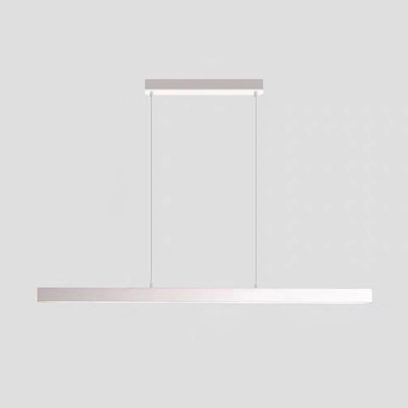 Linear Over Island Lighting Acrylic Modern Simplicity Hanging Island Lights for Restaurant