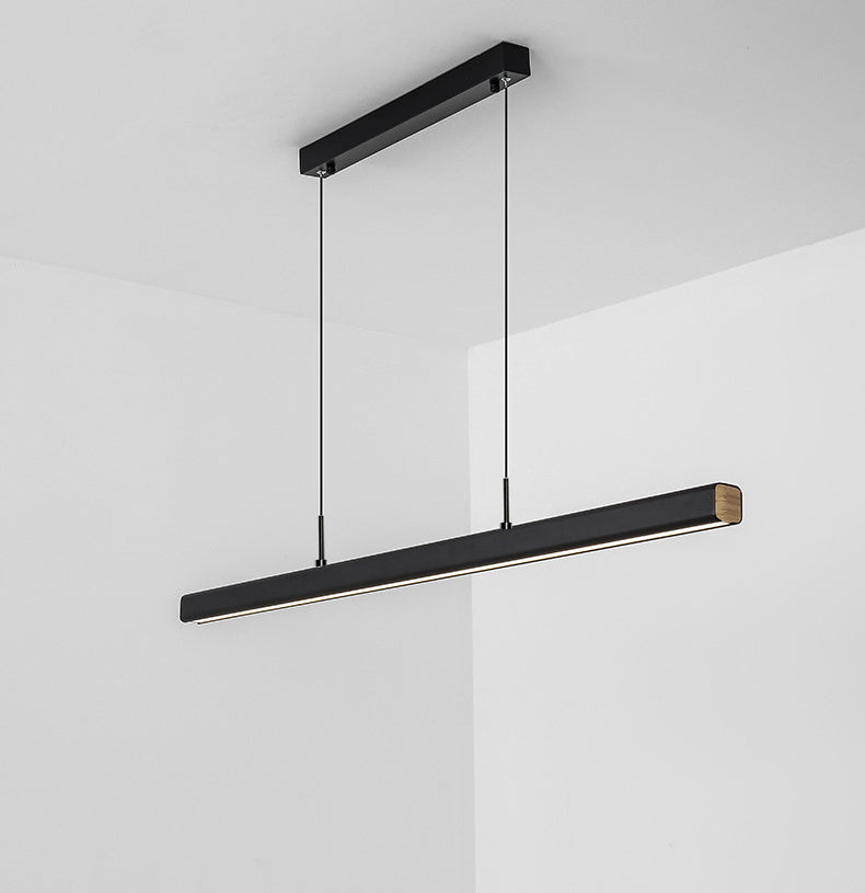 Lucitura lineare sull'illuminazione dell'isola acrilico moderno semplicità, luci dell'isola sospesa per il ristorante