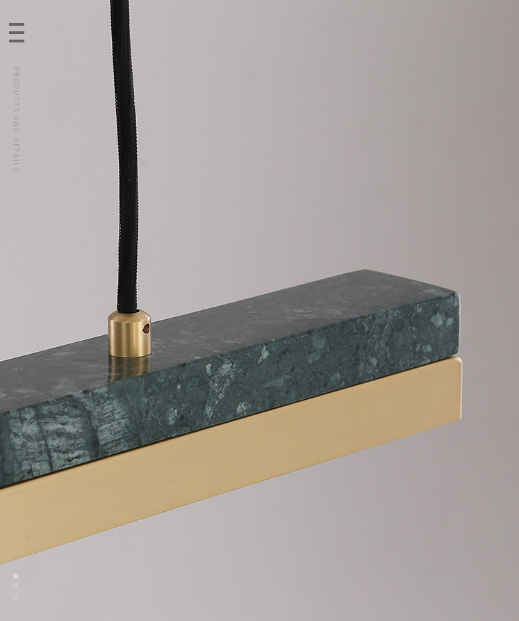 Luces colgantes de cocina grandes lineales Luz de la isla moderna acrílica para restaurante