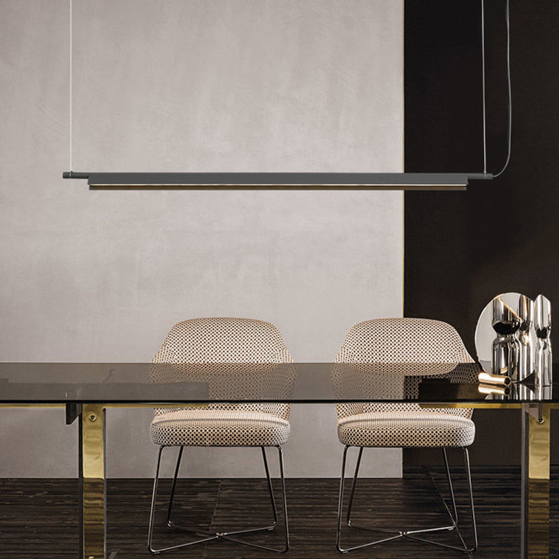 Linear Isola Lighting Acrilic Contemporary Simplicity Fishings a sospensione per il ristorante