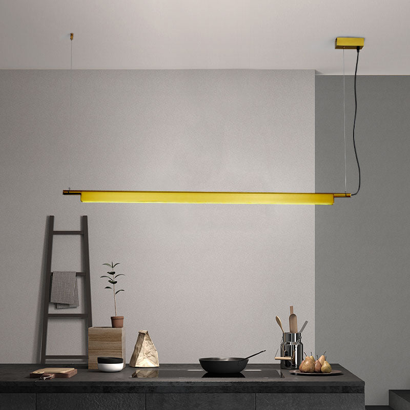 Linear Isola Lighting Acrilic Contemporary Simplicity Fishings a sospensione per il ristorante