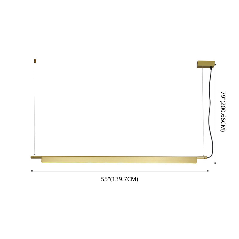 Linear Isola Lighting Acrilic Contemporary Simplicity Fishings a sospensione per il ristorante