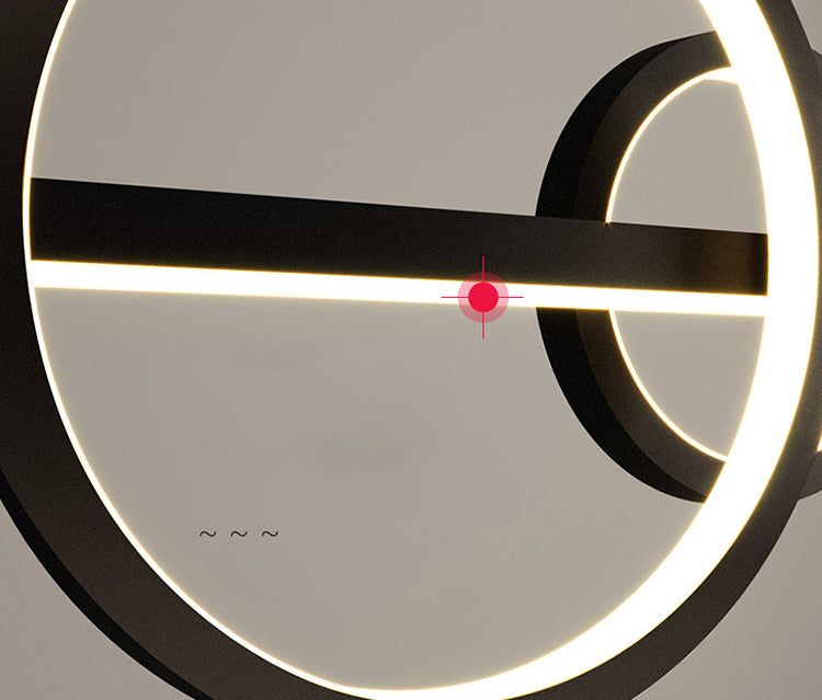 Circle Island Chandelier Lights Contemporary Metallic Chandelier Lighting Fixtures For Dining Table