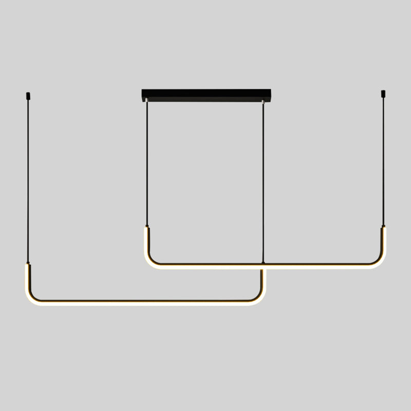 Overlapping Island Pendant Lights Ultra-Contemporary Acrylic Island Pendant Lights for Restaurant