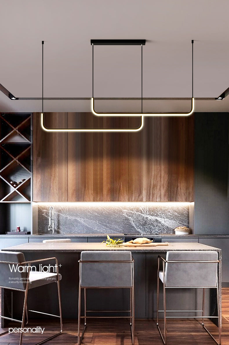 Overlapping Island Pendant Lights Ultra-Contemporary Acrylic Island Pendant Lights for Restaurant