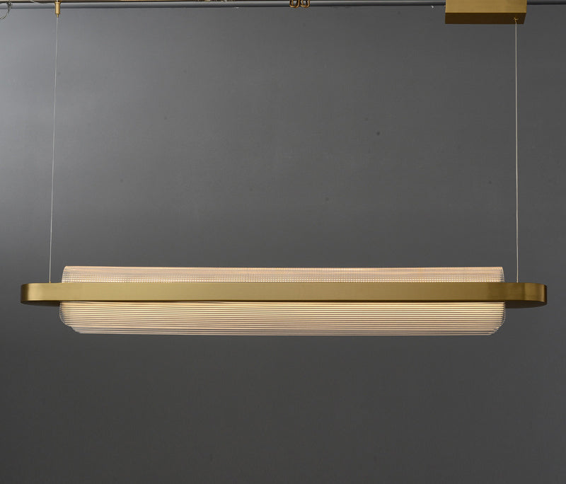 Curl Hanging Island Lights Ultra-Contemporary Acrilic lampadario Acriffetti di illuminazione per il ristorante