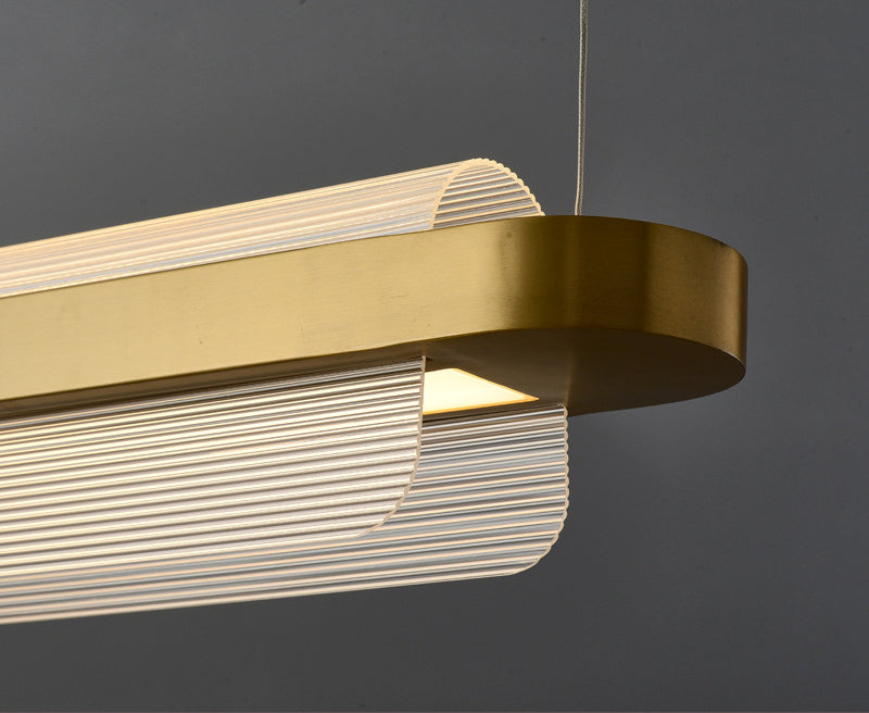 Curl Hanging Island Lights Ultra-Contemporary Acrilic lampadario Acriffetti di illuminazione per il ristorante