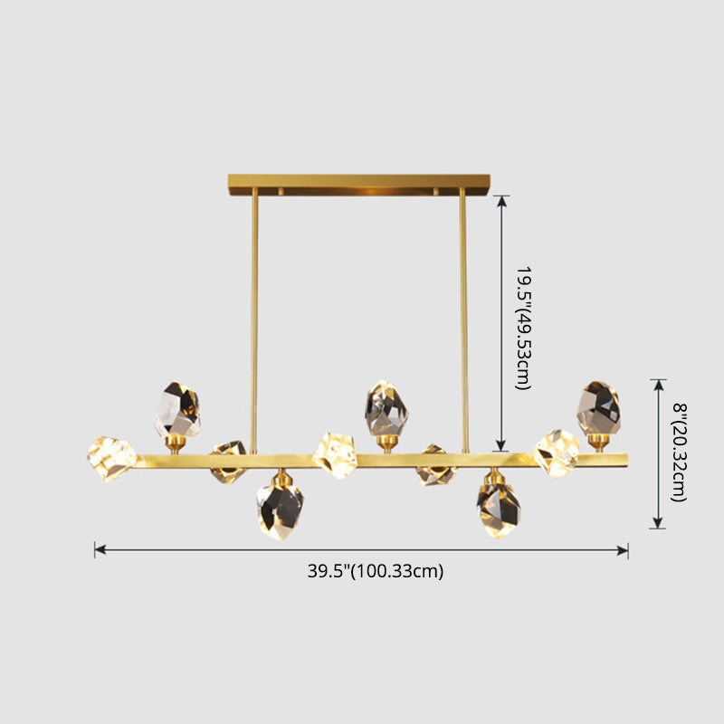 Diamond Over Island Lighting Crystal Modern Simplicity Isole Hanging Lights for Restaurant