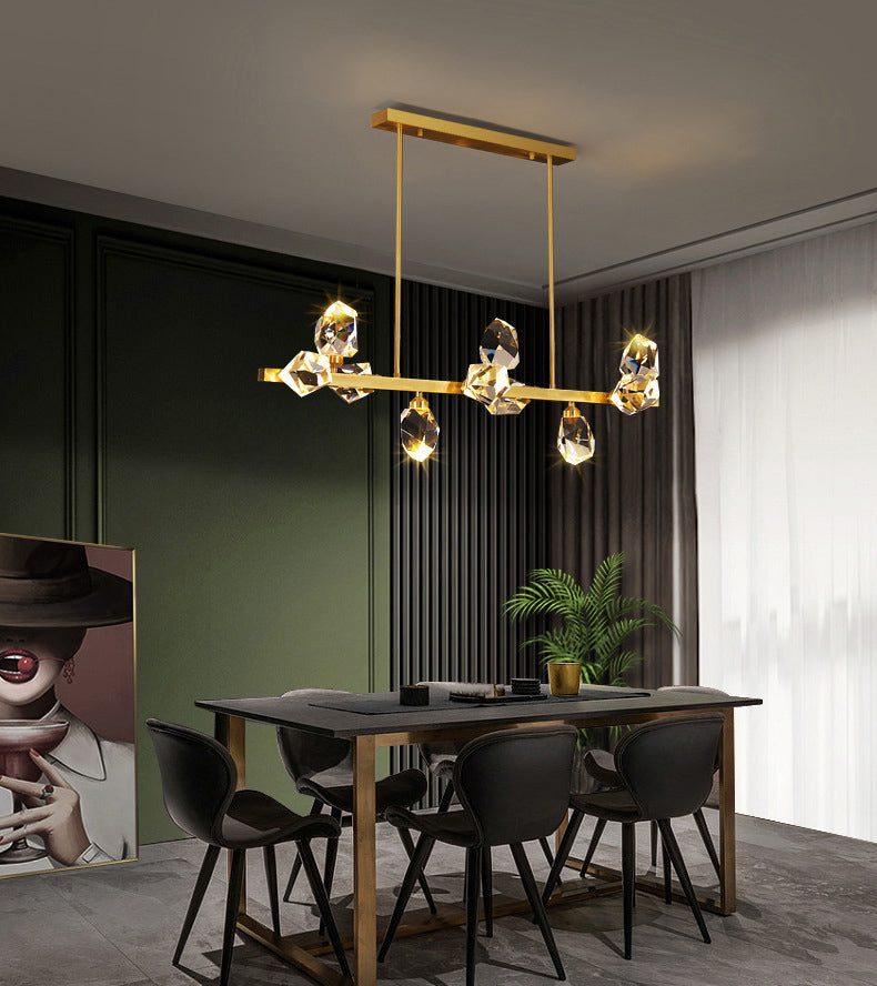 Diamond Over Island Lighting Crystal Modern Simplicity Isole Hanging Lights for Restaurant