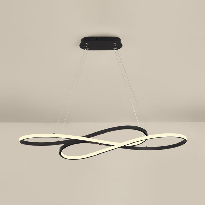 Twist Island Lighting Fixtures Metal Minimalism Pendant Lighting Fixtures for Restaurant