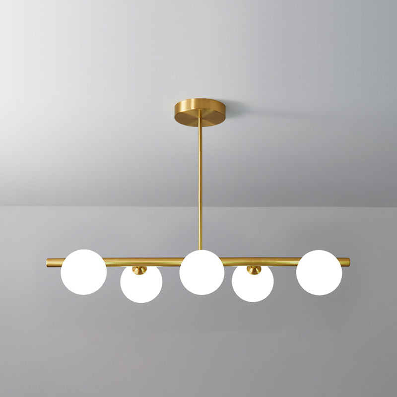 Sphere Island Pendant Lights Modern Glass Chandelier Lighting Fixtures for Restaurant