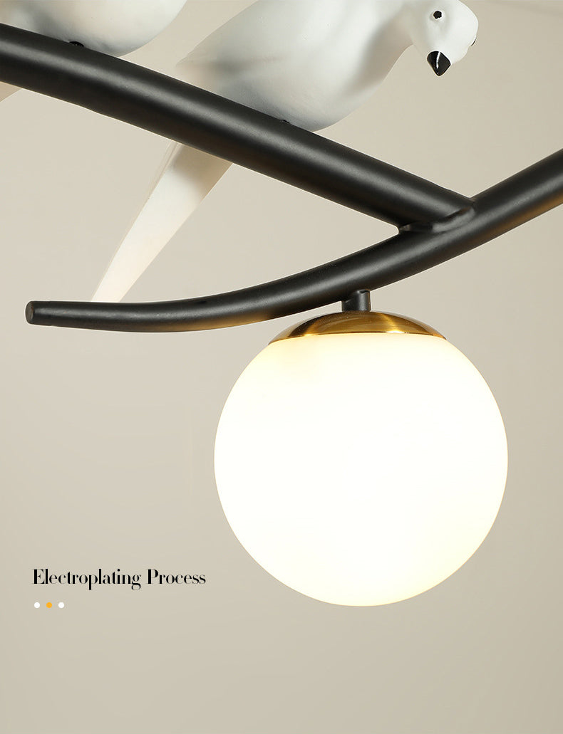 Spherical Large Kitchen Pendant Lights Glass Modern Simplicity Island Chandelier Lights for Restaurant