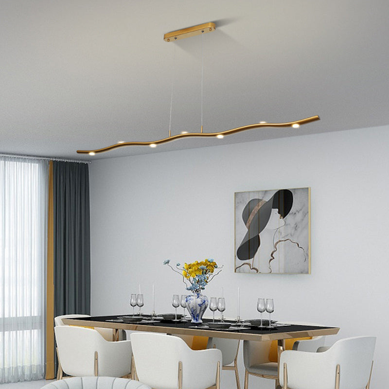 Linear Island Pendant Lights Ultra-Contemporary Aluminum Island Pendant Lights for Restaurant