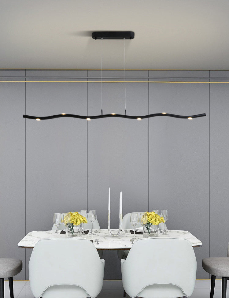 Linear Island Pendant Lights Ultra-Contemporary Aluminum Island Pendant Lights for Restaurant