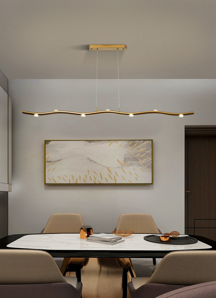 Linear Island Pendant Lights Ultra-Contemporary Aluminum Island Pendant Lights for Restaurant