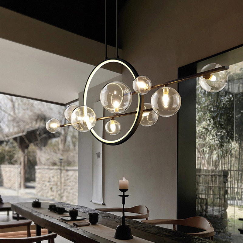 Luci a sospensione dell'isola Globe Modern Metallic lampadario Fidurs di illuminazione per il ristorante