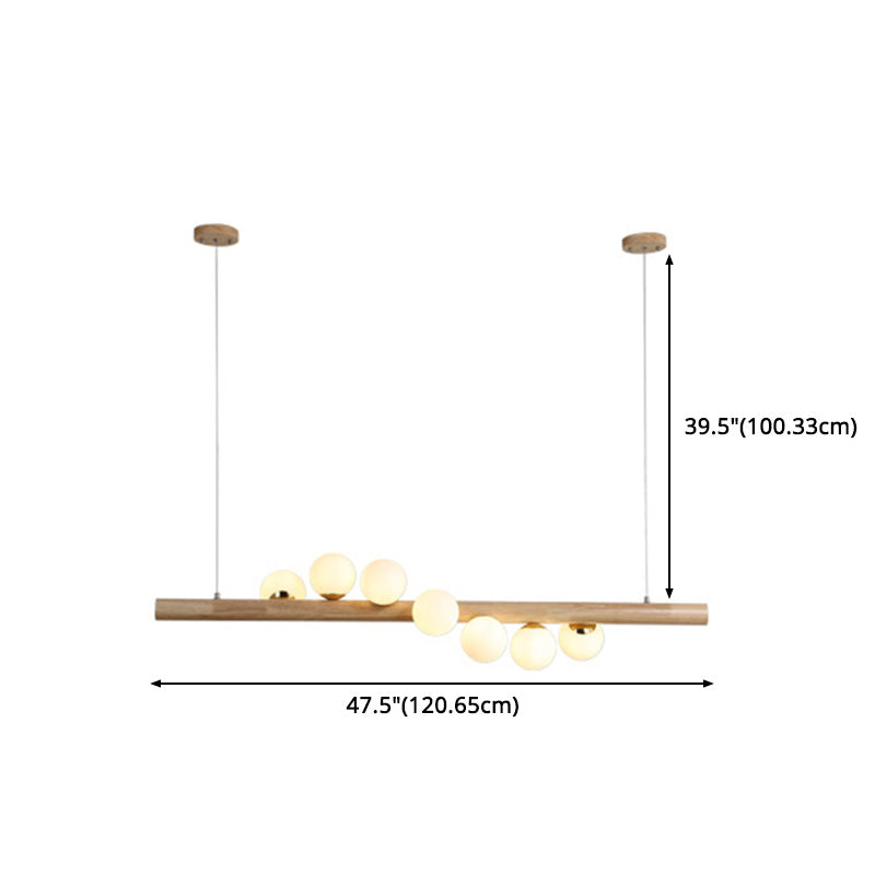 SPHIRIQUE LAGE CUIE PENSANT LIGNES VERRE moderne simplicité île Lumières pour table à manger