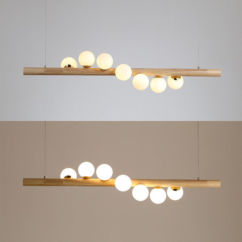 SPHIRIQUE LAGE CUIE PENSANT LIGNES VERRE moderne simplicité île Lumières pour table à manger