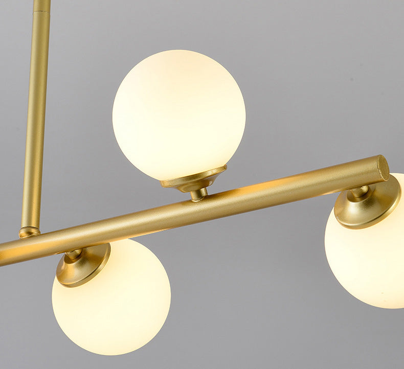 Spherical Hanging Island Lights Ultra-Contemporary Glass Chandelier Lighting Fixtures for Restaurant