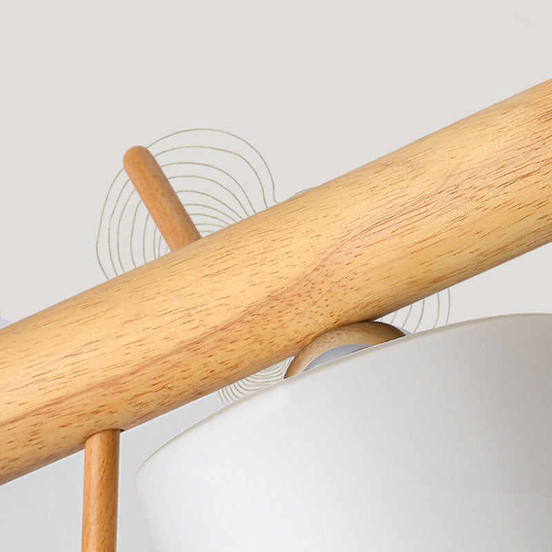 Cylindrical Island Pendant Lights Ultra-Contemporary Wood Island Pendant Lights for Restaurant