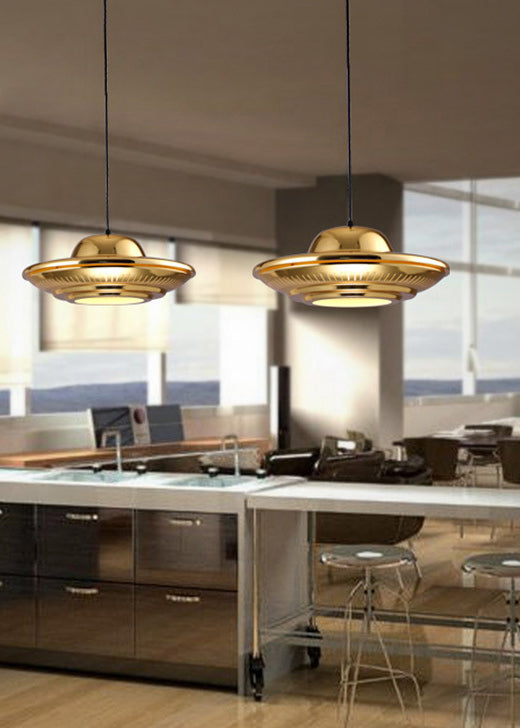 Apparecchiatura a sospensione a forma di luce a forma di luce a forma di UFO a forma di UFO post-moderna per la barra dei negozi di caffetteria