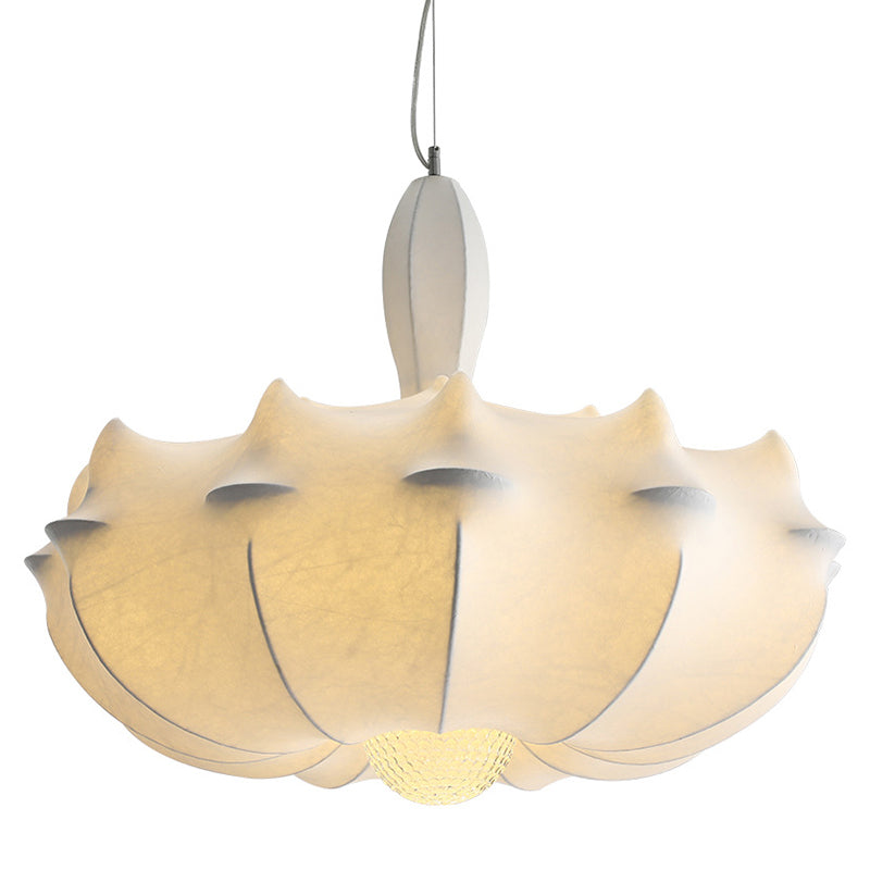 Stretch Silk Fabric Lantern Shade Pendant Light Style moderne MODERNE 3 LIGHTS ÉCLAIRAGE SUSPENSION POUR RABLÈME