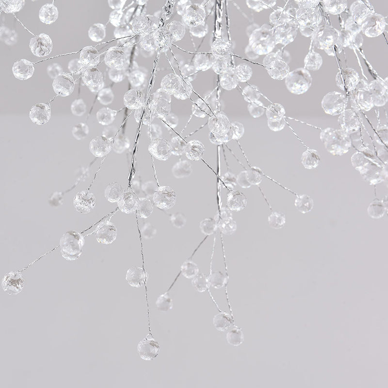 Posstal de cristal en forme de pissenlit Modern Simplicity Bedroom Éclairage de chambre à coucher en Chrome