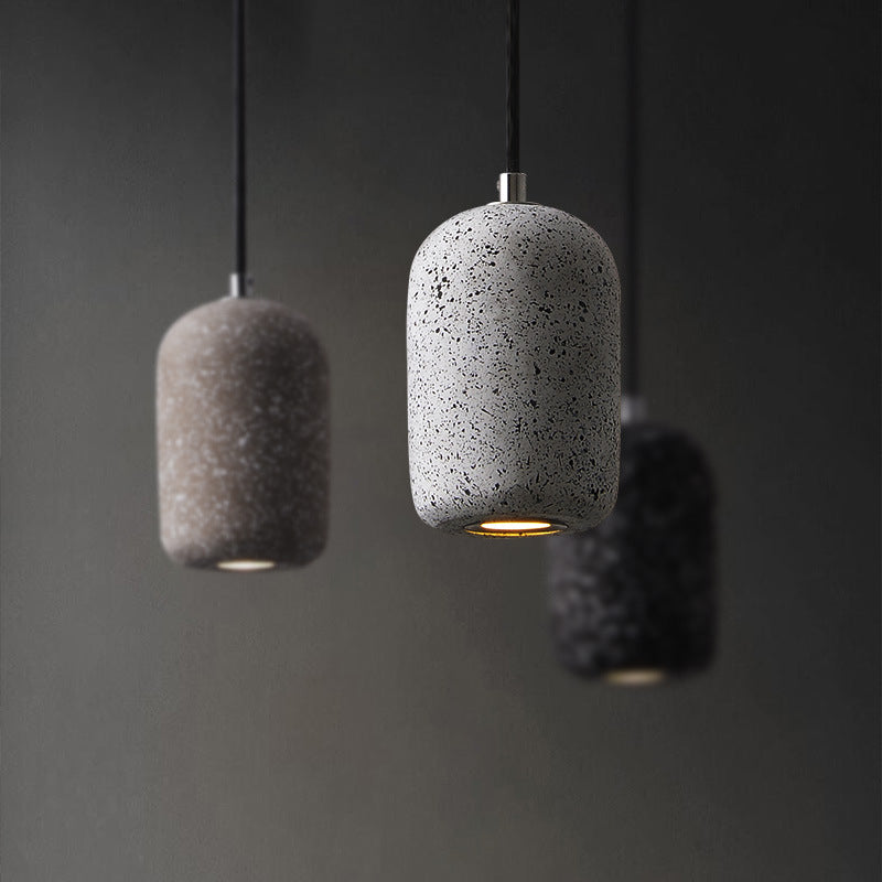 Terrazzo Cylindrical LED MINI LICHING PENDANT MODER