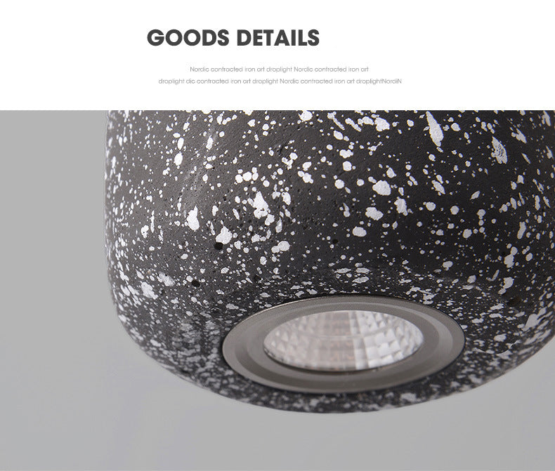 Terrazzo Cylindrical LED MINI LICHING PENDANT MODER