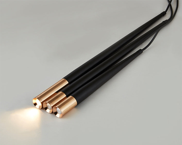 Stile di minimalismo contemporaneo LED LIGHT LIGHT ALTIMI LIGHTRO 24,8 "Lampada sospensione in alluminio affusolato per barra da cucina