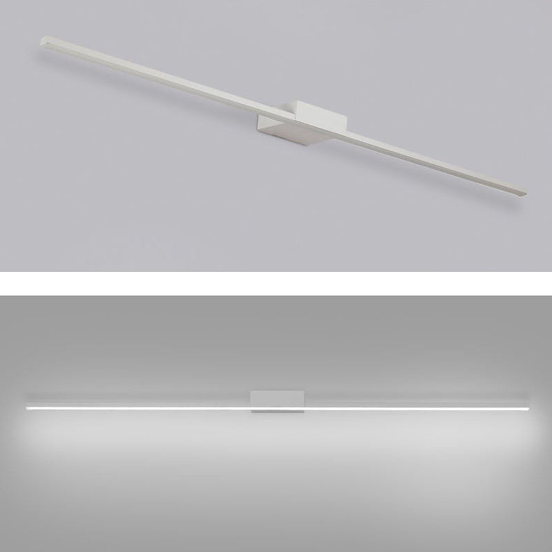 Luces de espejo de tocador lineal LED estilo de tocador de metal moderno para baño