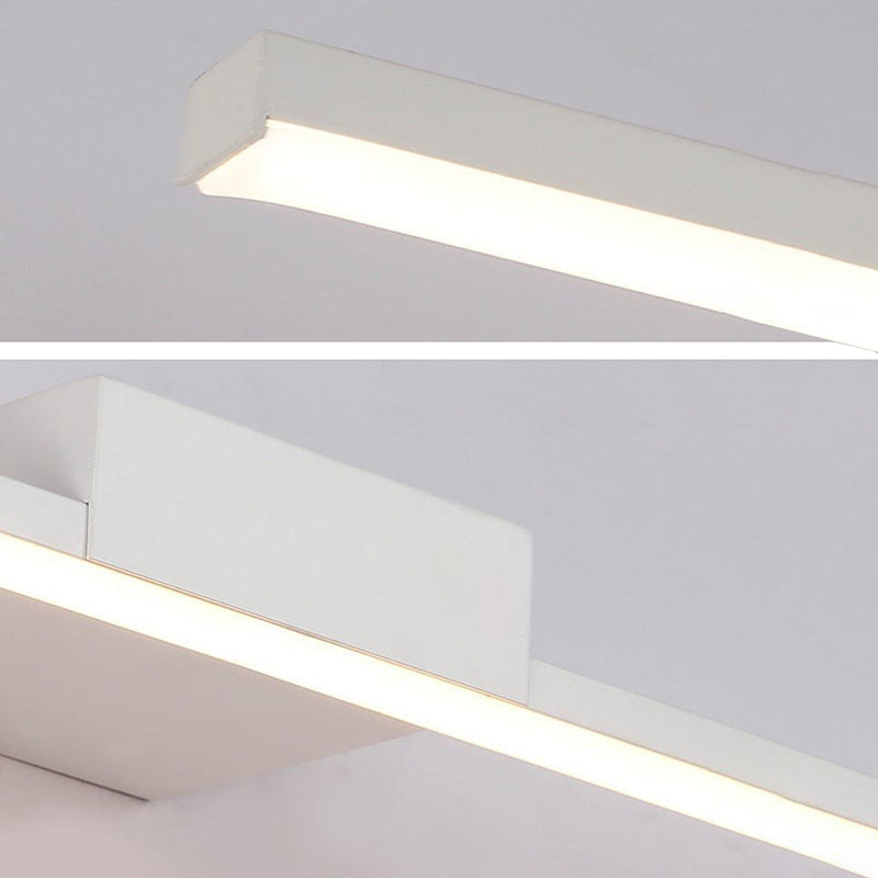 Luces de espejo de tocador lineal LED estilo de tocador de metal moderno para baño