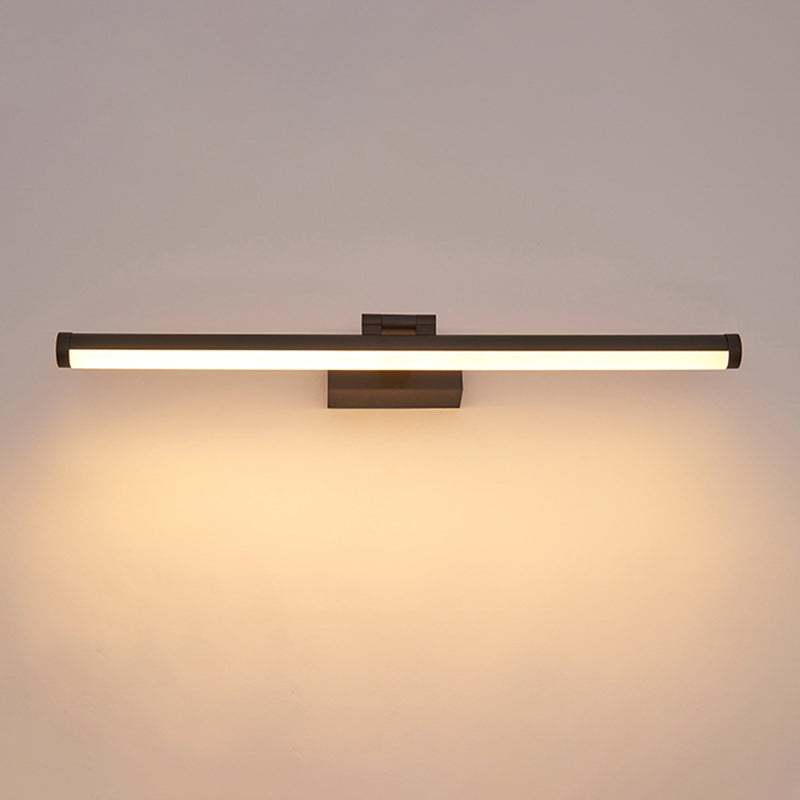 Nordic Style Single Vanity Light LED Metal Wall Mounted Mirror Front Lamp in Acrylic Shade