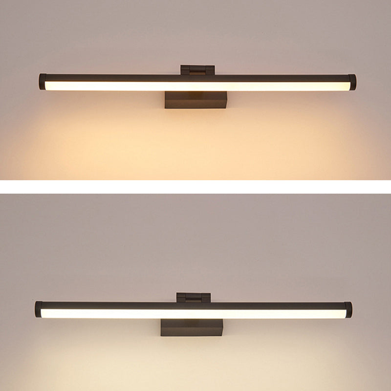Nordic Style Single Vanity Light LED Metal Wall Mounted Mirror Front Lamp in Acrylic Shade