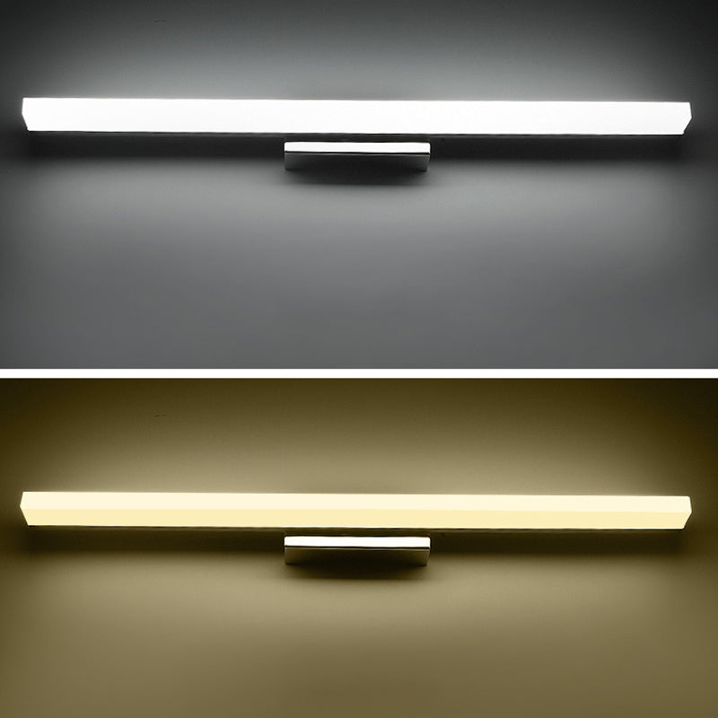 Rectangle LED Bathroom Wall Sconce Simple Waterproof Vanity Light for Dressing Table