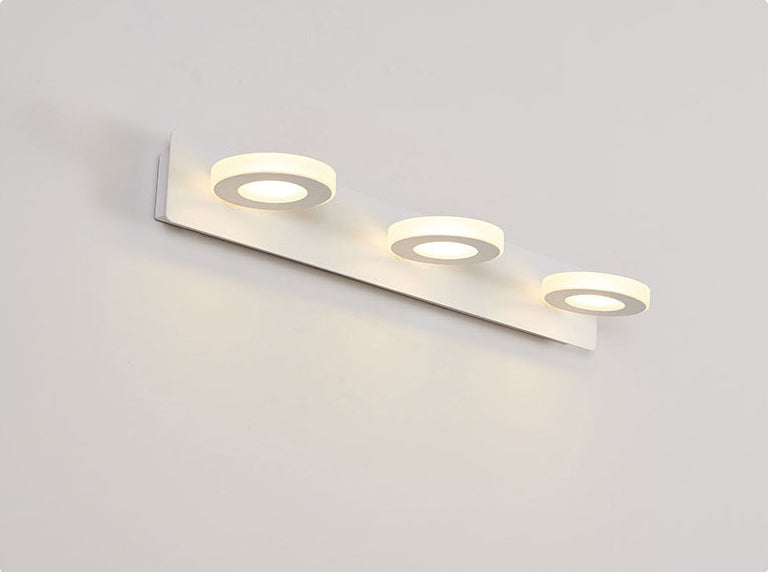 Forma de tocador led led lámpara luminosa lámpara de tocador de estilo moderno luz de espejo para el baño