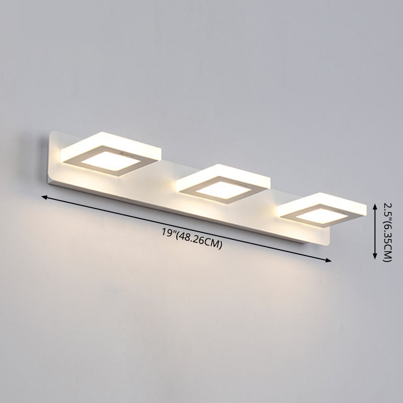 Moderne mode -ijdelheid verlichtingsarmatuur verstelbare hoofdliggers van kop LED -wandverlichtingsideeën voor badkamer